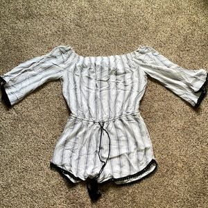 Off Shoulder Romper